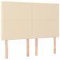 Preview: Boxspringbett mit Matratze Creme 160x200 cm Stoff
