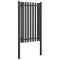 Preview: Gartentor Stahl 1x2,25 m Anthrazit