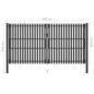 Preview: Gartentor Stahl 4x2,5 m Anthrazit