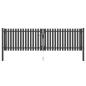 Preview: ARDEBO.de - Gartentor Stahl 4x1,25 m Anthrazit