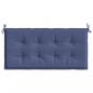 Preview: Gartenbank-Auflage Marineblau 120x50x3 cm Oxford-Gewebe