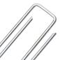 Preview: Bodenanker 50 Stk. U-Form 20x4 cm Verzinkter Stahl
