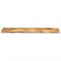 Preview: Tischplatte 180x20x2,5 cm Baumkante Massivholz Raues Mangoholz