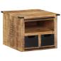 Preview: Couchtisch mit Schubladen 50x50x40 cm Massivholz Mango