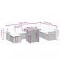 Preview: 9-tlg. Garten-Sofagarnitur mit Kissen Beige Poly Rattan