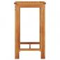 Preview: 3-tlg. Gartenbar-Set Braun Massivholz Akazie und Poly Rattan