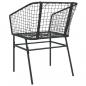 Preview: Gartenstühle 2 Stk. Schwarz Poly Rattan
