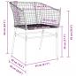 Preview: Gartenstühle 2 Stk. Schwarz Poly Rattan