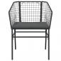 Preview: Gartenstühle 2 Stk. mit Kissen Schwarz Poly Rattan