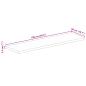 Preview: Tischplatte 100x50x2,5 cm Rechteckig Altholz Massiv