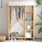 Preview: ARDEBO.de - Kleiderschrank 110x45x170 cm Bambus