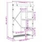 Preview: Kleiderschrank 110x45x170 cm Bambus