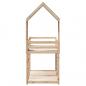 Preview: Etagenbett mit Dach 90x200 cm Massivholz Kiefer