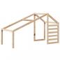 Preview: Etagenbett mit Dach 75x190 cm Massivholz Kiefer