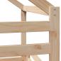 Preview: Etagenbett mit Dach 75x190 cm Massivholz Kiefer