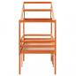 Preview: Hochbett mit Dach Wachsbraun 75x190 cm Massivholz Kiefer