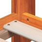 Preview: Hochbett mit Dach Wachsbraun 75x190 cm Massivholz Kiefer