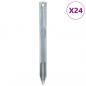 Preview: ARDEBO.de - Zeltheringe 24 Stk. 22 cm Ø20 mm Verzinkter Stahl