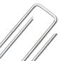 Preview: Bodenanker 25 Stk. U-Form 20x4 cm Verzinkter Stahl