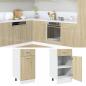 Preview: ARDEBO.de - Schubunterschrank Sonoma-Eiche 40x46x81,5 cm Holzwerkstoff