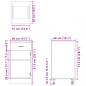 Preview: Schubunterschrank Sonoma-Eiche 40x46x81,5 cm Holzwerkstoff