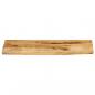 Preview: Tischplatte 70x20x2,5 cm Baumkante Massivholz Raues Mangoholz