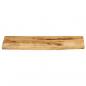 Preview: Tischplatte 90x20x2,5 cm Baumkante Massivholz Raues Mangoholz