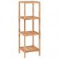 Preview: Badregal 36x36x112 cm Massivholz Nussbaum