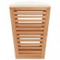 Preview: Badhocker 40,5x40,5x56 cm Massivholz Nussbaum