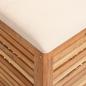 Preview: Badhocker 40,5x40,5x56 cm Massivholz Nussbaum