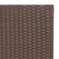 Preview: 3-tlg. Bistro-Set Klappbar Braun Poly Rattan