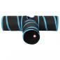 Preview: Katzentunnel 3-Wege Schwarz und Blau 90 cm Polyester