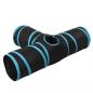 Preview: Katzentunnel 3-Wege Schwarz und Blau 90 cm Polyester