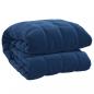 Preview: Gewichtsdecke Blau 220x230 cm 11 kg Stoff