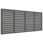 Preview: Wand-Kopfteil Grau 206x3x91,5 cm Massivholz Kiefer