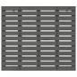 Preview: Wand-Kopfteil Grau 126x3x91,5 cm Massivholz Kiefer