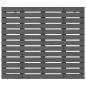 Preview: Wand-Kopfteil Grau 146x3x91,5 cm Massivholz Kiefer