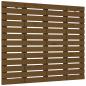 Preview: Wand-Kopfteil Honigbraun 106x3x91,5 cm Massivholz Kiefer