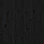 Preview: Wand-Kopfteil Schwarz 126x3x91,5 cm Massivholz Kiefer