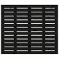 Preview: Wand-Kopfteil Schwarz 81x3x91,5 cm Massivholz Kiefer