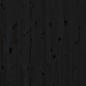 Preview: Wand-Kopfteil Schwarz 81x3x91,5 cm Massivholz Kiefer