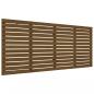 Preview: ARDEBO.de - Wand-Kopfteil Honigbraun 156x3x91,5 cm Massivholz Kiefer