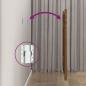 Preview: Wand-Kopfteil Honigbraun 156x3x91,5 cm Massivholz Kiefer