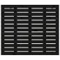 Preview: Wand-Kopfteil Schwarz 141x3x91,5 cm Massivholz Kiefer
