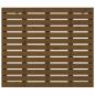 Preview: Wand-Kopfteil Honigbraun 141x3x91,5 cm Massivholz Kiefer