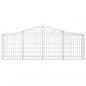 Preview: Gabione mit Hochbogen 200x30x60/80 cm Verzinktes Eisen