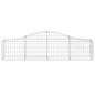 Preview: Gabione mit Hochbogen 200x30x40/60 cm Verzinktes Eisen
