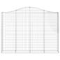 Preview: Gabione mit Hochbogen 200x30x140/160 cm Verzinktes Eisen