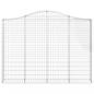 Preview: Gabione mit Hochbogen 200x30x140/160 cm Verzinktes Eisen