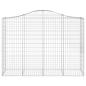 Preview: Gabione mit Hochbogen 200x50x140/160 cm Verzinktes Eisen